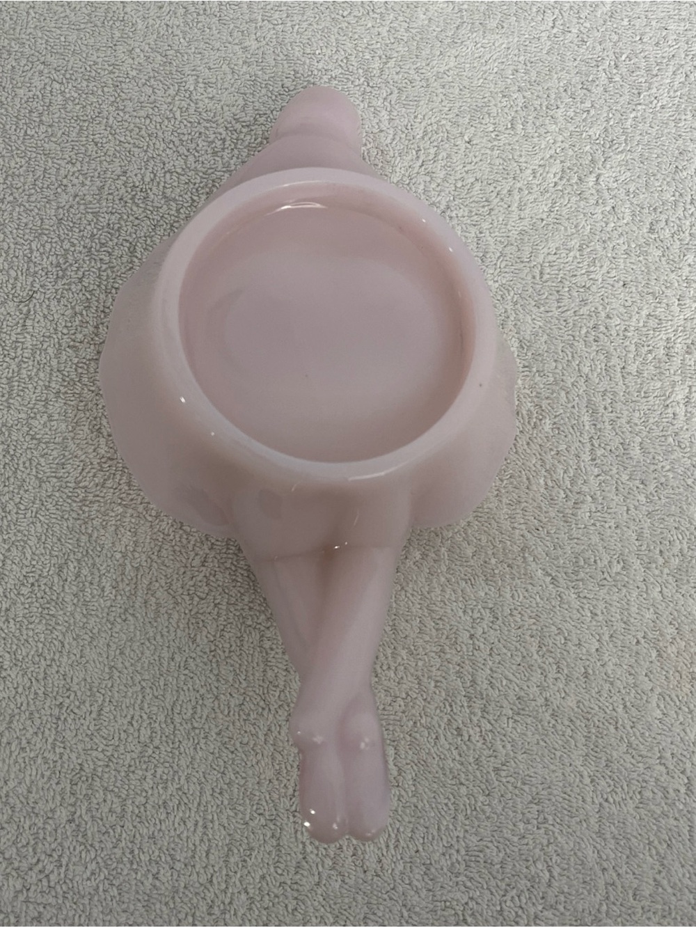 Mosser Glass Pink Crown Tuscan Bathing Beauty Nude Lady Soap Dish Bowl USA - Picture 8 of 12